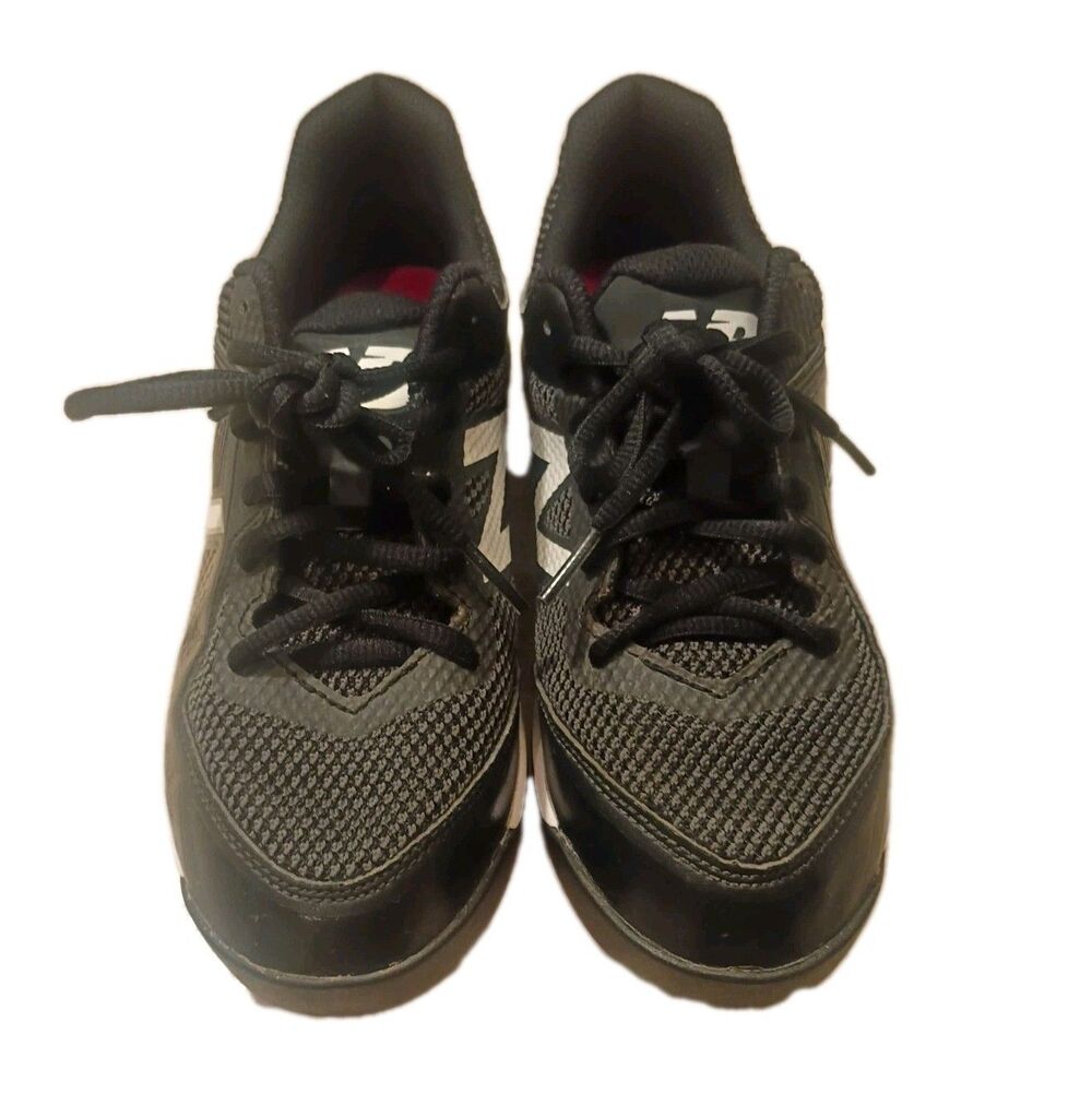 New Balance J4040Bk4 Boys Size 3 Cleats White Black NB - Picture 3 of 6